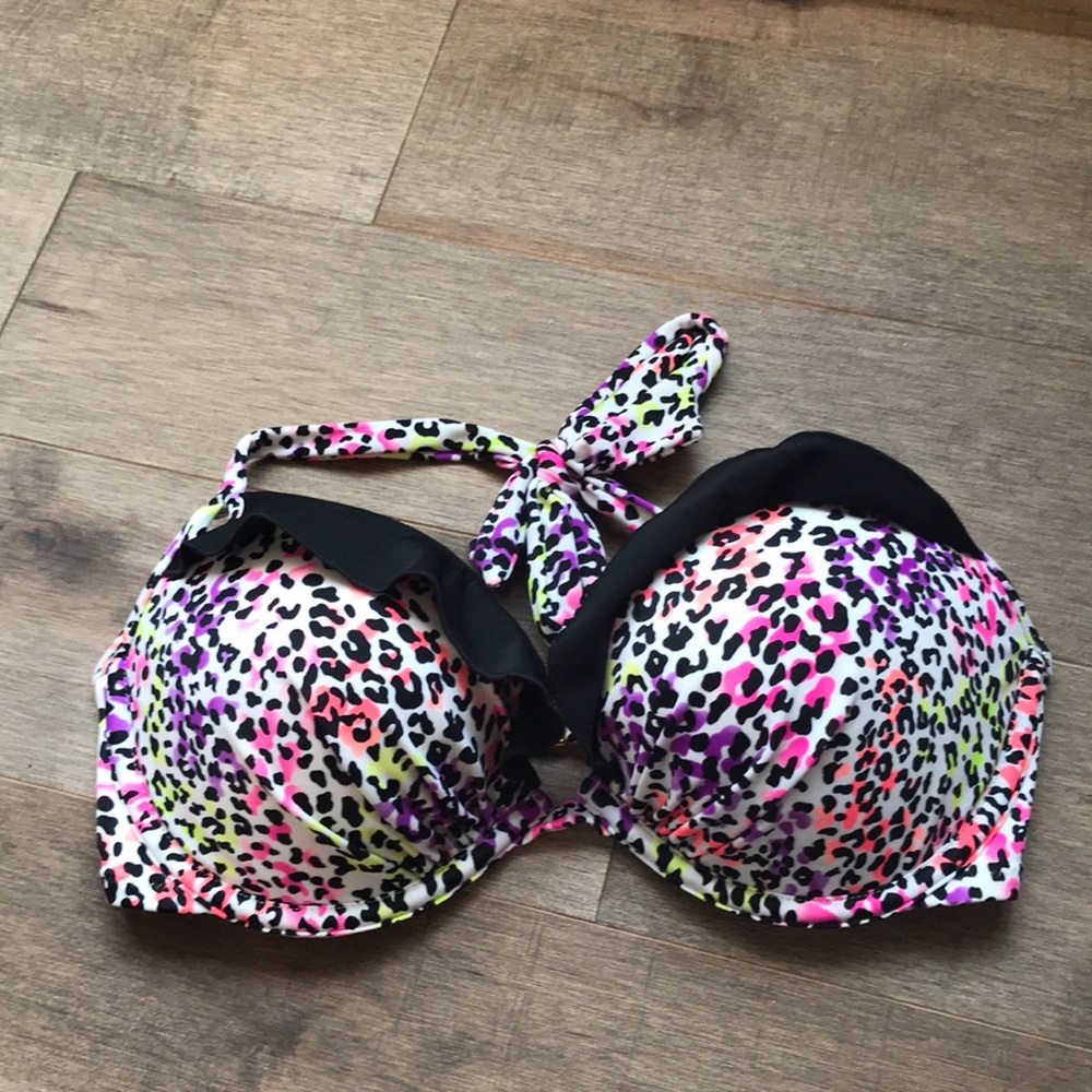 VS padded halter bikini top. Size 34D
